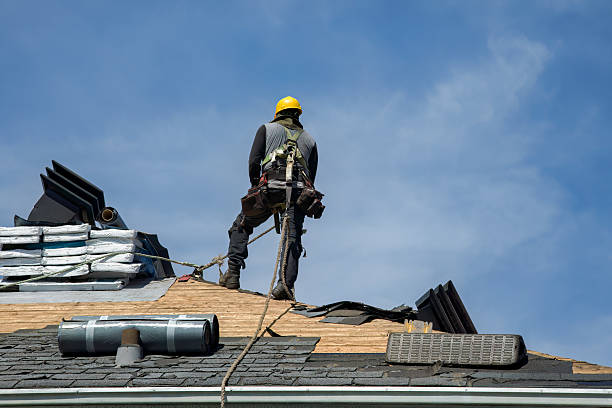 Professional Roof Replacement technician working in Jamestown, PA
